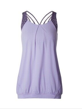 Lululemon Nouveau Limits TankLilac / Miss Mosaic Lilac Deep Zinfandel, Sz 4. Euc